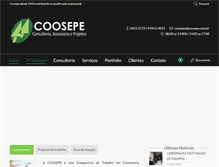 Tablet Screenshot of coosepe.com.br
